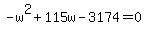 -w%5E2%2B115w-3174=0