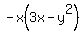 -x%283x-y%5E2%29