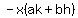 -x%28ak%2Bbh%29