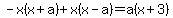 -x%28x%2Ba%29%2Bx%28x-a%29=a%28x%2B3%29