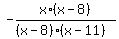 -x%2A%28x-8%29%2F%28%28x-8%29%2A%28x-11%29%29