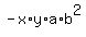 -x%2Ay%2Aa%2Ab%5E2