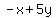 -x%2B5y