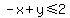 -x%2By%3C=2