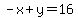 -x%2By=16