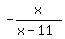 -x%2F%28x-11%29
