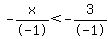 -x%2F-1%3C-3%2F-1