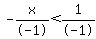 -x%2F-1%3C1%2F-1
