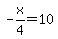 -x%2F4=10+