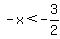 -x%3C-3%2F2
