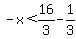 -x%3C16%2F3-1%2F3