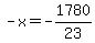 -x=-1780%2F23
