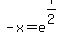 -x=e%5E%287%2F2%29