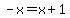 -x=x%2B1