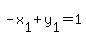 -x%5B1%5D%2By%5B1%5D=1