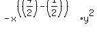 -x%5E%28%28%284%2F2%29-%281%2F2%29%29%29y%5E2