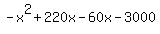 -x%5E2%2B220x-60x-3000