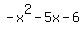 -x%5E2+-+5x+-+6