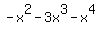 -x%5E2-3x%5E3-x%5E4