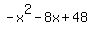 -x%5E2-8x%2B48