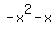 -x%5E2-x