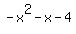 -x%5E2-x-4