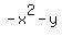 -x%5E2-y