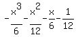 -x%5E3%2F6+-+x%5E2%2F12+-+x%2F6+-+1%2F12