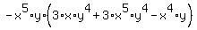 -x%5E5%2Ay%2A%283%2Ax%2Ay%5E4%2B3%2Ax%5E5%2Ay%5E4-x%5E4%2Ay%29