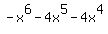 -x%5E6-4x%5E5-4x%5E4