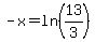 -x+=+ln%2813%2F3%29