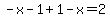-x-1%2B1-x=2