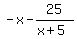 -x-25%2F%28x%2B5%29