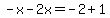 -x-2x=-2%2B1