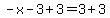 -x-3%2B3=3%2B3