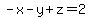 -x-y%2Bz=2