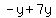 -y%2B+7y