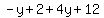 -y%2B2%2B4y%2B12