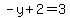 -y%2B2=3