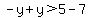 -y%2By%3E5-7