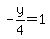 -y%2F4=1