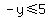 -y%3C=5
