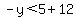 -y%3C5%2B12