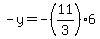 -y=-%2811%2F3%296