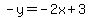 -y=-2x%2B3