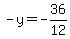 -y=-36%2F12