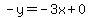-y=-3x%2B0