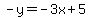 -y=-3x%2B5