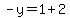 -y=1%2B2