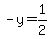 -y=1%2F2